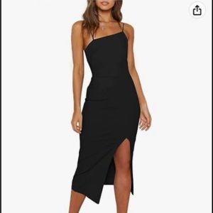 Black Formal MIDI Dress Size medium NWOT